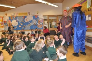 Aladdin and the cheeky genie show