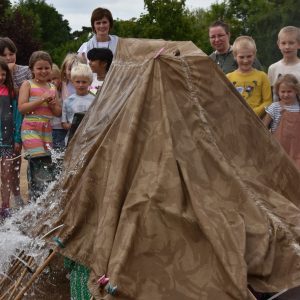 constructed tent