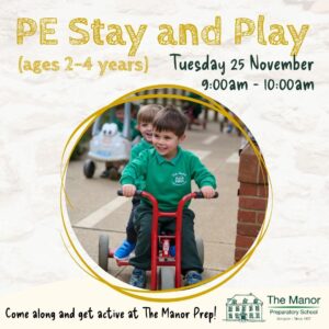 Child on trike, early years stay and play session